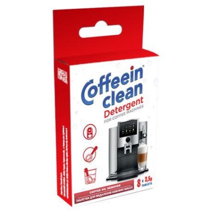 Таблетки для чищення кавоварки Coffeein clean Detergent 8 шт. по 2,5 г