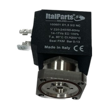 Триходовий клапан, нержавіюча сталь, Italparts, для кавомашини 220В  1,3 мм