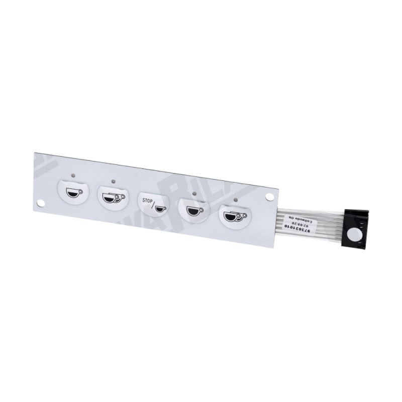 Мембрана сенсорної панелі 5 кнопок - 4 LED - для CASADIO QUINDICI/ FAEMA E98 R/ CIMBALI M27 RE (973031010) Мембрана сенсорної панелі 5 кнопок - 4 LED - для CASADIO QUINDICI/ FAEMA E98 R/ CIMBALI M27 RE (973031010)
