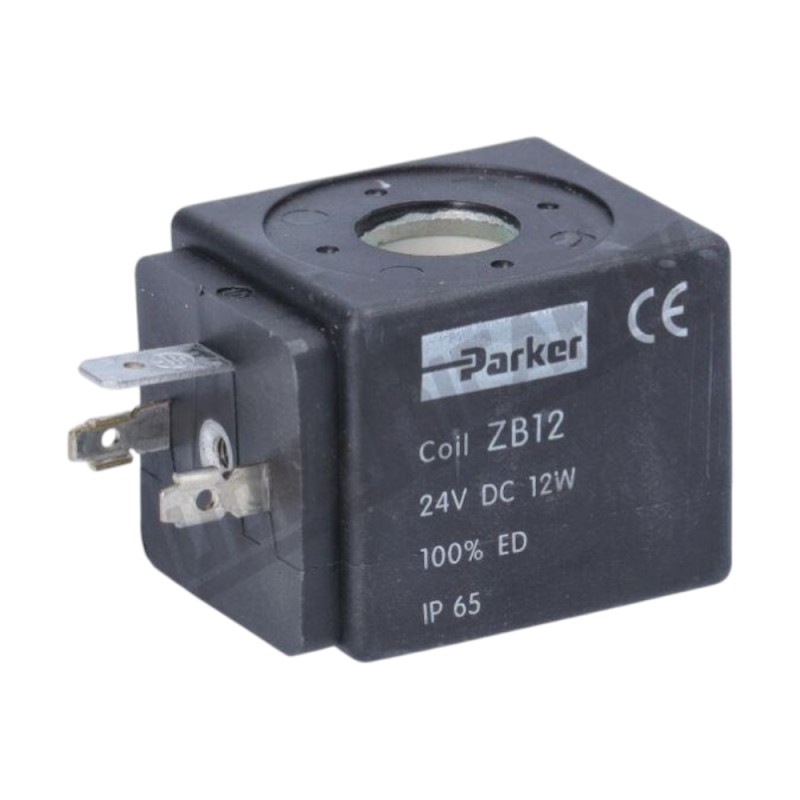 Котушка електромагнітного клапана "PARKER" V24 DC - 12Вт - ширина 34мм - висота 33мм - глибина 43мм
