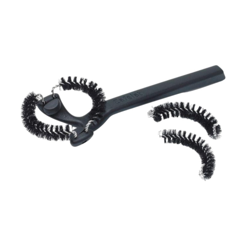 Щітка "CAFELAT" для чищення прокладки головки групи та кільця групи, довж.240мм - щетина Ø80мм