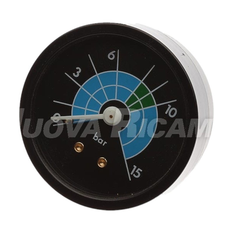 Манометр одинарної шкали 0-15 бар - з'єднання 1/8НР плоске - рамка Ø 60мм - корпус Ø 57мм для CIMBALI M30/ ECM Манометр одинарної шкали 0-15 бар - з'єднання 1/8НР плоске - рамка Ø 60мм - корпус Ø 57мм для CIMBALI M30/ ECM