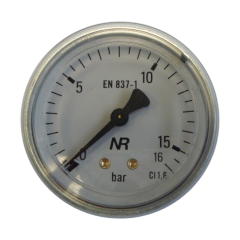 Манометр 1 шкала 0-16 бар - з'єднання 1/4НР - корпус Ø 62мм для ASTORIA CMA Манометр 1 шкала 0-16 бар - з'єднання 1/4НР - корпус Ø 62мм для ASTORIA CMA