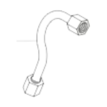 Трубка Ø10 мм, довж.165 мм Трубка Ø10 мм, довж.165 мм