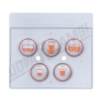 Силіконова мембрана тачпад на 5 кнопок для кавомашини BRASILIA EXCELSIOR