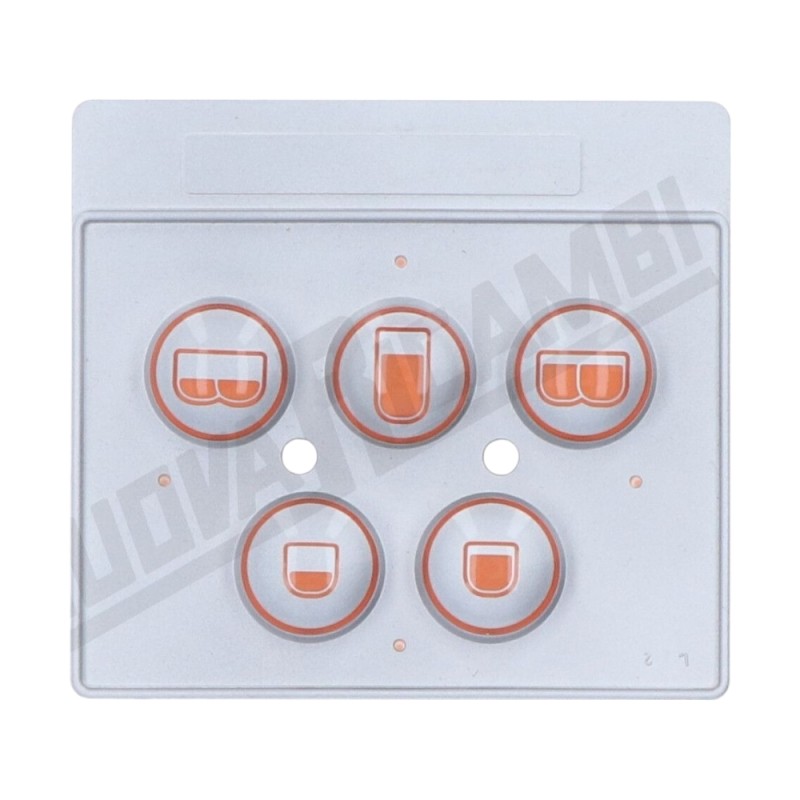 Силіконова мембрана тачпад на 5 кнопок для кавомашини BRASILIA EXCELSIOR