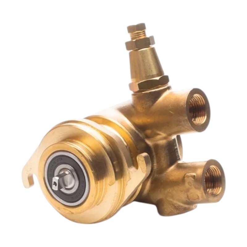 Об'ємний насос NUERT з фланцем "FAEMA/CASADIO/CIMBALI" 2 отвори, 150 л - штифт 7,3X3,3 мм - збалансований байпас, вис. (без штифта) 65мм - фітинги 3/8ВР - внутрішній обмежувач для трубки-мами Об'ємний насос NUERT з фланцем "FAEMA/CASADIO/CIMBALI" 2 отвори, 150 л - штифт 7,3X3,3 мм - збалансований байпас, вис. (без штифта) 65мм - фітинги 3/8ВР - внутрішній обмежувач для трубки-мами