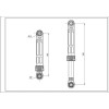 Амортизатор бака для стиральной машины Gorenje AKS 111818 120N L=185-240mm D отверстия=8/12mm