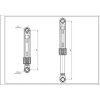 Амортизатор бака для стиральной машины LG 4901ER2003B AKS 80N L=165-260mm D отверстий=11mm