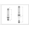 Амортизатор бака для пральної машини  Samsung AKS DC66-00531A 70N L=145-220mm D отвору=10/13mm