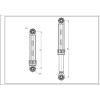 Амортизатор бака для пральної машини Samsung ANSA DC66-00421A 80N L=160-255mm D отвору=10mm