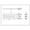 ТЭН для стиральной машины Ardo 524017300 Thermowatt TP 183-LB-1900 L=183 mm 1900 W