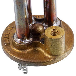 Тен фланцевый для бойлера Ariston 65114900 1200W (медный) фланец 48mm, L-170mm (под анод M5)