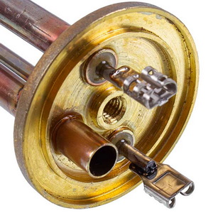 Тен фланцевый для бойлера Ariston 65114900 1200W (медный) фланец 48mm, L-170mm (под анод M5)