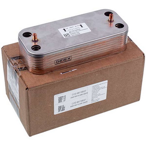 Теплообменник пластинчатый ГВС Gidex (16 пластин) для газового котла Ariston Cenus One, Alteas One, Clas 65116537