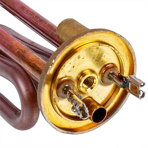 Тен фланцевый 1800W (медный) для бойлера Ariston 65122273 (под анод M5)