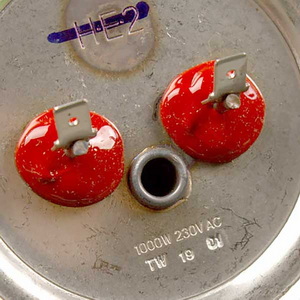 Тен для бойлера Ariston 65151226-01 1000W (нержавейка) L=280mm фланец 124mm (под анод M5)