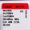 Помпа (насос) для пральної машини Bosch 00141896 Askoll (в зборі) 30 Вт М50 (контакти спарені спереду, на 3 засувки)