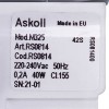 Помпа (насос) для пральної машини Bosch 00145905 Askoll (в зборі) 40 Вт M325 (контакти спарені спереду, на 3 засувки)