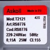 Помпа (насос) для пральної машини 49023062 Askoll 25 Вт T2121 (контакти спарені спереду, на 3 засувки)