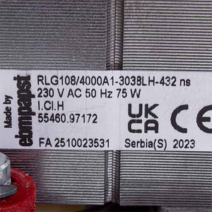 Вентилятор Ebmpapst RLG108/4000 75 Вт для газового котла Baxi/Westen 5655730