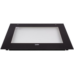Скло дверей зовнішнє 210444372 590x460mm для духовки Beko