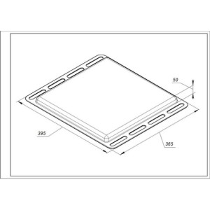 Деко емальоване (глибоке) 395x365x50mm 419900016 для духовки Beko