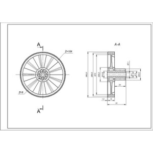 Braun AS00000377 Шестерня для м&aposясорубки