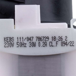 Помпа (насос) для пральної машини Bosch 00145212 786729 Copreci KEBS111/047 30 Вт (контакты спаренные спереди)