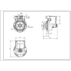 Помпа (насос) для пральної машини 786729 Copreci 30 Вт KEBS111/093 (контакти спарені спереду, проти годинникової стрілки)