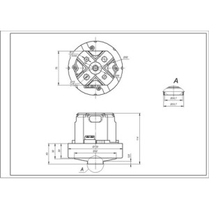 Двигун для пилососа Philips 432200900691 463.3.420 Domel D=120/92 mm H=30/114 mm