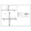 Хрестовина барабана EBI для пральної машини Ardo COD.024 L=127mm