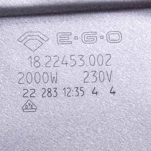 Конфорка 18.22453.002 для електроплити 2000W (євроколодка) EGO