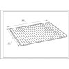 Решітка для духовки Electrolux 140064006012 466x385mm