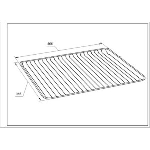 Решетка для духовки Electrolux 140064006012 466x385mm