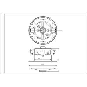 Двигун для пилососа Electrolux 2194502015 D=130/83 mm H=37/113 mm 1600 W Двигун для пилососа Electrolux 2194502015 D=130/83 mm H=37/113 mm 1600 W