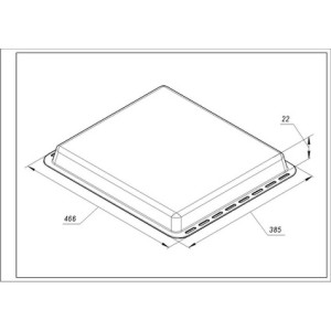 Деко емальоване 466x385x22mm для духовки Electrolux 3532454075 Деко емальоване 466x385x22mm для духовки Electrolux 3532454075