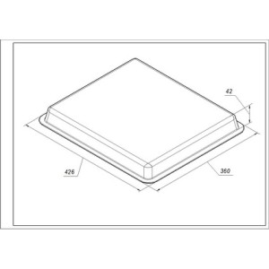 Деко емальоване (глибоке) 426x360mm для духовки Electrolux 3870288101 Деко емальоване (глибоке) 426x360mm для духовки Electrolux 3870288101