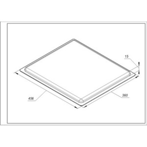 Емальоване деко AC018 для духовки Gorenje 242132 Емальоване деко AC018 для духовки Gorenje 242132