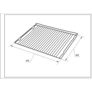 Решетка для духовки 405х360mm Gorenje 414283
