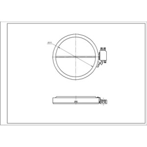 Конфорка 2300W для стеклокерамической поверхности Gorenje 554329