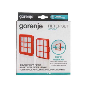 Набор фильтров HFGFAC 732742 HEPA + выходной HEPA + двигателя для пылесоса Gorenje