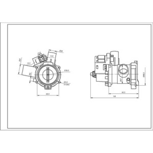Помпа (насос) для пральної машини Bosch 00141896 Hanyu (в зборі) 30 Вт B20-6AZC (контакти спарені спереду)