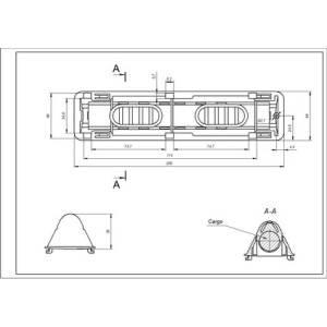 Активатор, ребро барабана для пральної машини Indesit L=208mm C00083894