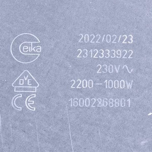 Конфорка 2200/1000W для склокерамічної поверхні Indesit C00261917