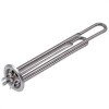 Тен для бойлера Kaneta 34013100000 2000W (нержавійка) L=310mm фланец 64mm, 2 трубки под датчик анод M4