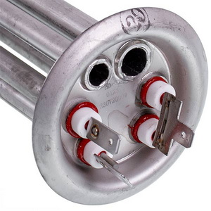 Тен для бойлера під анод 2000W (нержавіюча сталь) L=310mm фланець 64mm, анод M4 Kawai