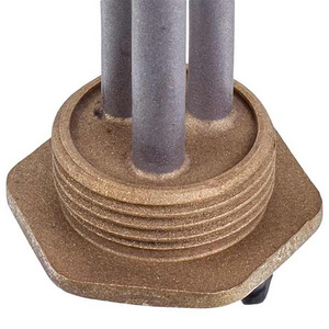 Тен для алюмінієвих батарей Kawai 1200W (нержавіюча сталь) L=415mm D різьблення = 1&apos&apos (різьба права)