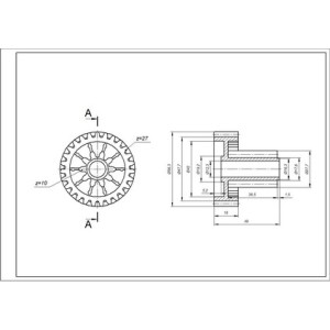 Шестерня середня для м&aposясорубки Kenwood KW715563