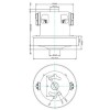 Двигун для пилососа Bosch KW45348VCM Koolwen D=120/83 mm H=26/105 mm 800 W